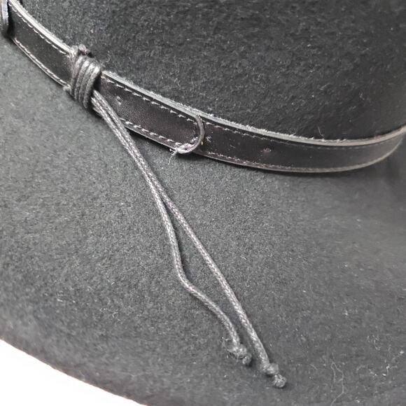 Twister Dakoda Crushable Black M Felt Wool Cowboy Unisex Hat. Warm. Western Rare - Picture 9 of 12